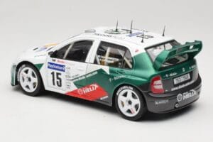 Skoda Fabia WRC #15 T. Gardemeister / P. Lukander WRC 1999 Solido 1:18 90457 Kovina – slika 7 od 8