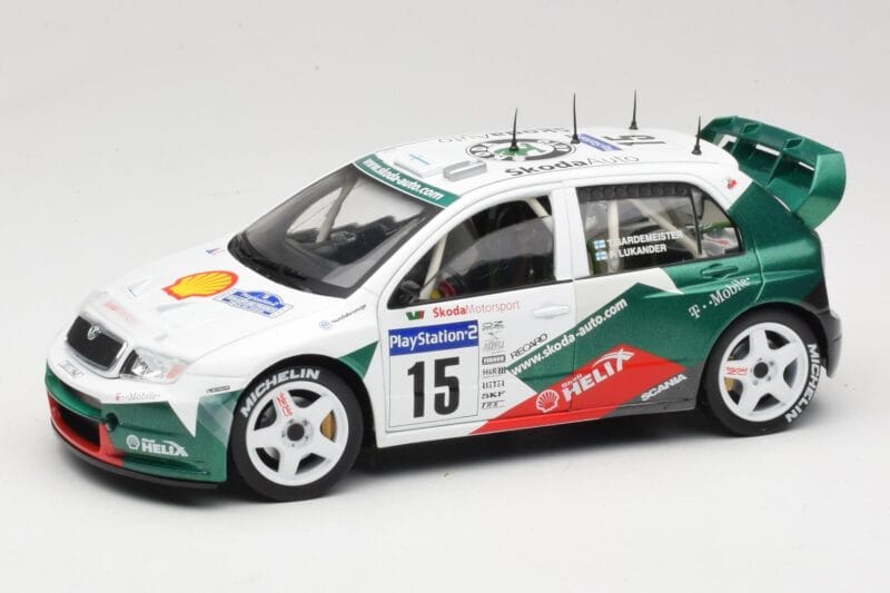 Skoda Fabia WRC #15 T. Gardemeister / P. Lukander WRC 1999 Solido 1:18 90457 Kovina