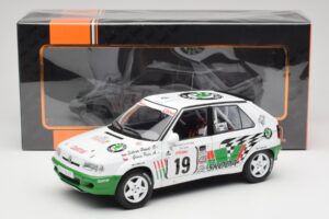Skoda Felicia Kit Car #19 P. Sibera / P. Gross Tour de Corse 1995 IXO 1:18 18RMC149B Kovina – slika 6 od 6