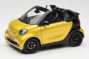 Smart Fortwo 453 Kabriolet Črn In Rumen Norev 1:18 B66960289 Kovina