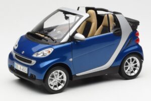 Smart Fortwo W451 Kabriolet Modra Srebrna Minichamps 1:18 Q0022565V001C80Q00 Kovina