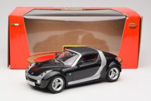 Smart Roadster Črn Bburago 1:18 34099-M1 Kovina – slika 8 od 8