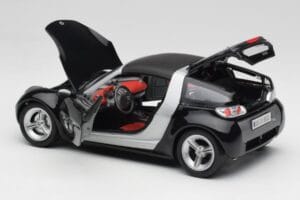 Smart Roadster Temno Modra Bburago 1:18 34917 Kovina – slika 5 od 8