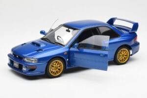 Subaru Impreza 22B Upgraded Version Modra Z Zlatimi Platišči AUTOart 1:18 78602 Kovina – slika 2 od 8