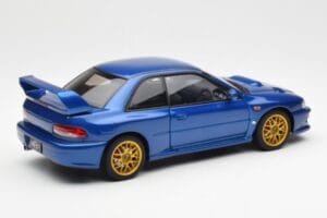 Subaru Impreza 22B Upgraded Version Modra Z Zlatimi Platišči AUTOart 1:18 78602 Kovina – slika 3 od 8