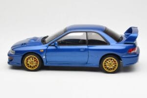 Subaru Impreza 22B Upgraded Version Modra Z Zlatimi Platišči AUTOart 1:18 78602 Kovina – slika 4 od 8
