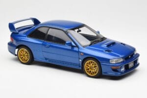 Subaru Impreza 22B Upgraded Version Modra Z Zlatimi Platišči AUTOart 1:18 78602 Kovina – slika 6 od 8