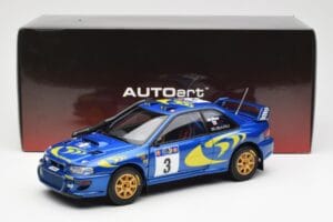 Subaru Impreza WRC #3 C. McRae / N. Grist Safari Rally Winner 1997 AUTOart 1:18 89792 Kovina – slika 8 od 8