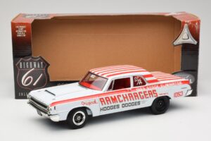 Dodge 330 Super Stock Ramchargers NHRA 1964 Highway 61 1:18 50044 Kovina – slika 8 od 8