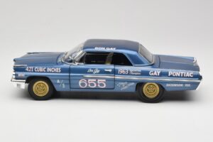 Pontiac Catalina Super Duty Super Stock #655 Modra 1962 Auto World 1:18 AW201/06 Kovina – slika 4 od 8