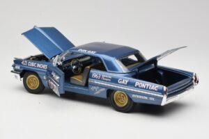Pontiac Catalina Super Duty Super Stock #655 Modra 1962 Auto World 1:18 AW201/06 Kovina – slika 5 od 8