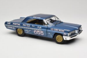 Pontiac Catalina Super Duty Super Stock #655 Modra 1962 Auto World 1:18 AW201/06 Kovina – slika 6 od 8