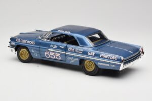 Pontiac Catalina Super Duty Super Stock #655 Modra 1962 Auto World 1:18 AW201/06 Kovina – slika 7 od 8