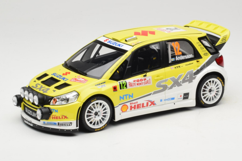 Suzuki SX4 WRC #12 P-G. Andersson / J. Andersson Rally Monte Carlo 2008 Night Version Otto 1:18 OT495 Smola
