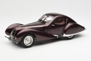 Talbot-Lago T150 C-SS Figoni & Falaschi Teardrop Temno Bordeaux Metalik CMC 1:18 M-179 Kovina