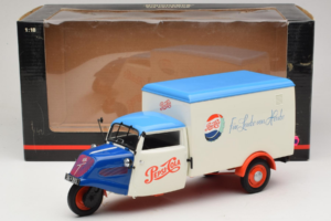 Tempo Dreirad Kastenwagen Pepsi Minichamps 1:18 150099024 Kovina – slika 8 od 8