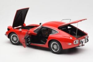 Toyota 2000 GT Rdeč AUTOart 1:18 78741 Kovina – slika 5 od 8