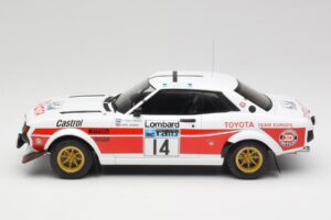 Toyota Celica 2000 GT RA21 #14 P-I. Walfridson RAC Rally 1977 IXO 1:18 18RMC189B Kovina – slika 3 od 6