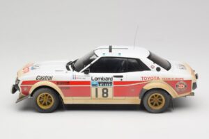 Toyota Celica 2000 GT RA21 #18 J-L. Therier RAC Rally 1977 IXO 1:18 18RMC189C Kovina – slika 3 od 6