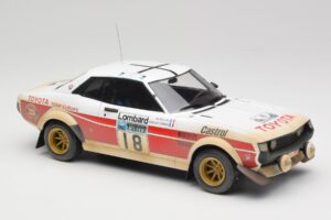 Toyota Celica 2000 GT RA21 #18 J-L. Therier RAC Rally 1977 IXO 1:18 18RMC189C Kovina – slika 4 od 6