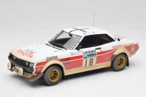 Toyota Celica 2000 GT RA21 #18 J-L. Therier RAC Rally 1977 IXO 1:18 18RMC189C Kovina