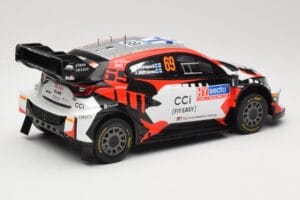 Toyota GR Yaris Rally1 #69 Toyota Gazoo Racing WRT K. Rovanpera / J. Halttunen Rally Finland 2024 IXO 1:18 18RMC218 Kovina – slika 2 od 6