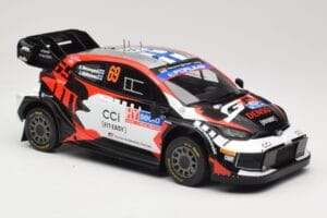 Toyota GR Yaris Rally1 #69 Toyota Gazoo Racing WRT K. Rovanpera / J. Halttunen Rally Finland 2024 IXO 1:18 18RMC218 Kovina – slika 4 od 6