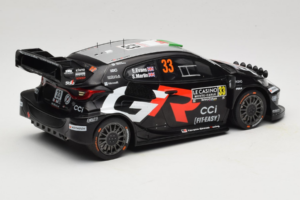 Toyota GR Yaris WRC #33 E. Evans / S. Martin Rally Monte Carlo 2025 IXO 1:18 18RMC229B Kovina – slika 2 od 6