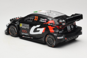Toyota GR Yaris WRC #33 E. Evans / S. Martin Rally Monte Carlo 2025 IXO 1:18 18RMC229B Kovina – slika 5 od 6