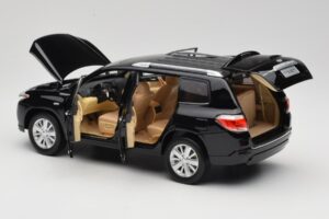 Toyota Highlander XU40 Črn Paudi Model 1:18 2043612-B1 Kovina – slika 5 od 8