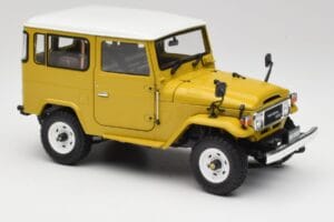 Toyota Land Cruiser FJ40 Gorčičasto Rumena Kyosho 1:18 08971Y Kovina – slika 6 od 8