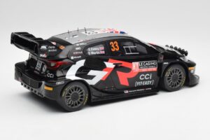 Toyota Yaris Rally1 WRC #33 E. Evans / S. Martin Rally Monte Carlo Night Version 2024 IXO 1:18 18RMC197 Kovina – slika 2 od 6
