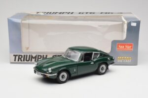 Triumph GT6 Mk3 Zelena Sun Star 1:18 1055 Kovina – slika 8 od 8