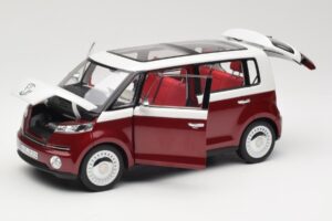 Volkswagen Bulli Minibus Concept Rdeč & Bel Norev 1:18 7E9099203BL9 Kovina – slika 2 od 8