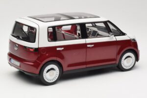 Volkswagen Bulli Minibus Concept Rdeč & Bel Norev 1:18 7E9099203BL9 Kovina – slika 3 od 8