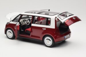 Volkswagen Bulli Minibus Concept Rdeč & Bel Norev 1:18 7E9099203BL9 Kovina – slika 5 od 8