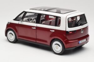 Volkswagen Bulli Minibus Concept Rdeč & Bel Norev 1:18 7E9099203BL9 Kovina – slika 7 od 8