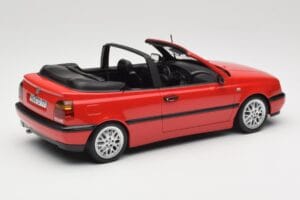 Volkswagen Golf Kabriolet Mk3 Rdeč Norev 1:18 188433 Kovina – slika 2 od 6