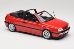 Volkswagen Golf Kabriolet Mk3 Rdeč Norev 1:18 188433 Kovina – slika 4 od 6