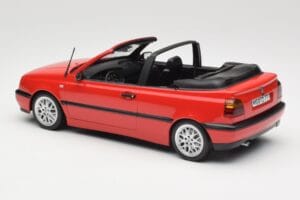 Volkswagen Golf Kabriolet Mk3 Rdeč Norev 1:18 188433 Kovina – slika 5 od 6
