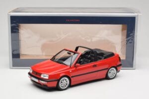 Volkswagen Golf Kabriolet Mk3 Rdeč Norev 1:18 188433 Kovina – slika 6 od 6