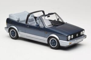 Volkswagen Golf Mk1 Kabriolet Bel Air Blue Metallic Norev 1:18 188404 Kovina – slika 4 od 6