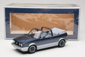 Volkswagen Golf Mk1 Kabriolet Bel Air Blue Metallic Norev 1:18 188404 Kovina – slika 6 od 6