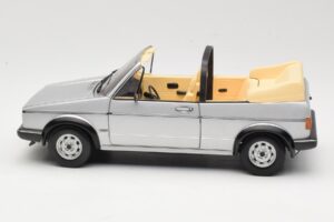 Volkswagen Golf Mk1 Kabriolet Srebrn Sun Star 1:18 VW004 Kovina – slika 4 od 8