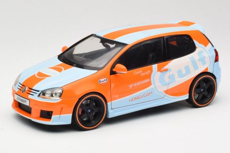 Volkswagen Golf Mk5 Zender Gulf Norev 1:18 188454 Kovina