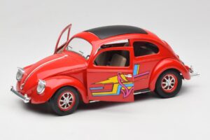 Volkswagen Hrošč Rdeč Solido 1:18 8306 Kovina – slika 2 od 8