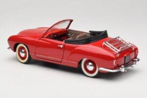 Volkswagen Karmann Ghia Kabriolet Rdeč Solido 1:18 8058 Kovina – slika 5 od 8