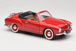 Volkswagen Karmann Ghia Kabriolet Rdeč Solido 1:18 8058 Kovina – slika 6 od 8