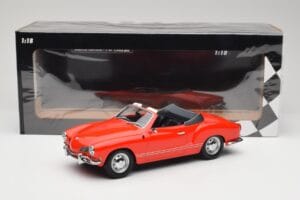Volkswagen Karmann Ghia Kabriolet Rdeč Minichamps 1:18 155054030 Kovina – slika 6 od 6
