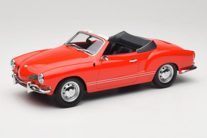 Volkswagen Karmann Ghia Kabriolet Rdeč Minichamps 1:18 155054030 Kovina